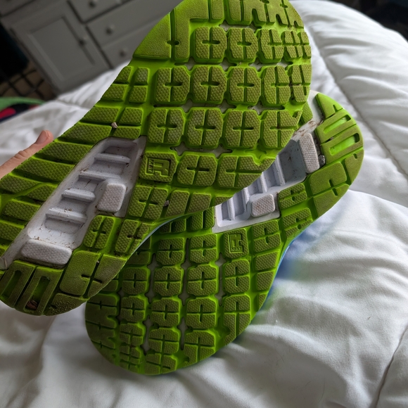 Hoka One One Blue and Green Athletic Shoes - Picture 5 of 6